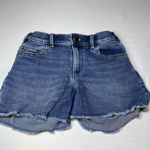 J Crew CrewCuts Girls‎ Denim Size 8 Shorts Cutoff Button. Zip Blue